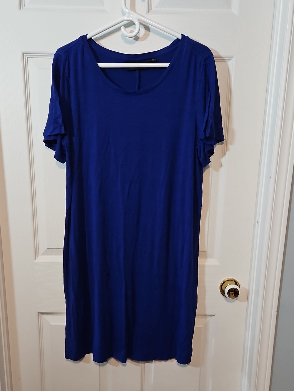 Cynthia Rowley Midi Scoop Neck Dress - Royal Blue